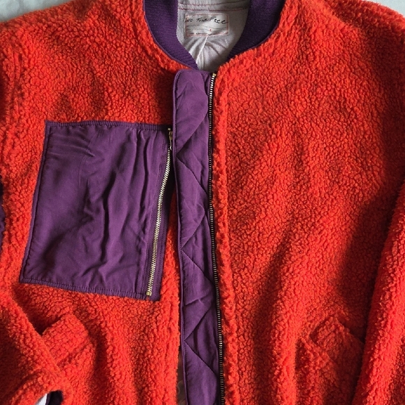 Free People Rivington Sherpa Zip Up Jacket NWT - Picture 3 of 8